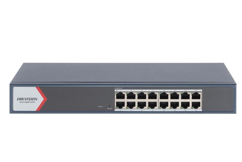Switch De Red 16 Puertos Giga Smart Ds - 3E1516 - Ei - Hikvision
