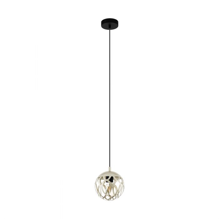 Colgante Mirtazza E27 De 1 Luz Beige/negro Eglo (outlet)