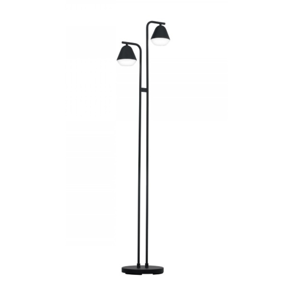 Velador De Pie Palbieta GU10 De 2 Luces Negro Eglo