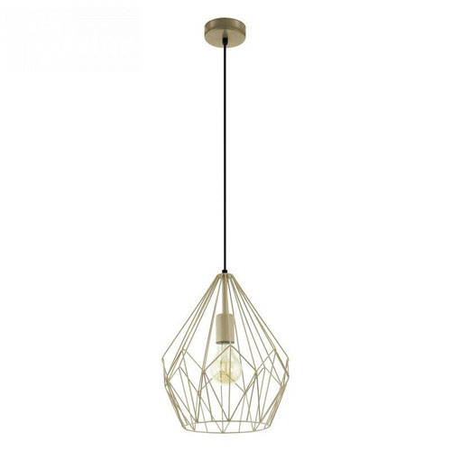 Colgante Carlton E27 De 1 Luz Dorado Eglo