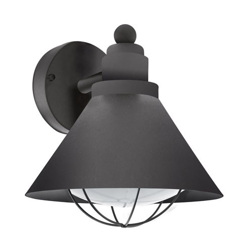 Aplique Barrosela E27 De 1 Luz Negro Eglo