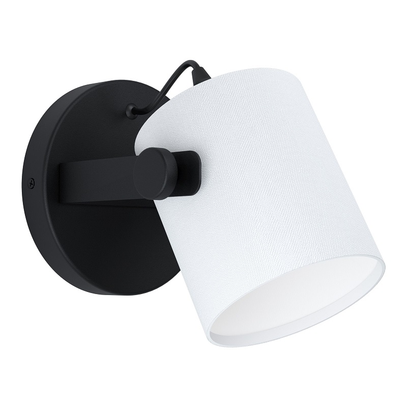 Aplique Hornwood 1 E27 De 1 Luz Blanco/negro Eglo