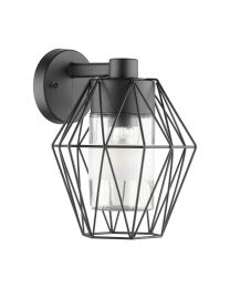 Aplique Canove E27 De 1 Luz Negro Eglo