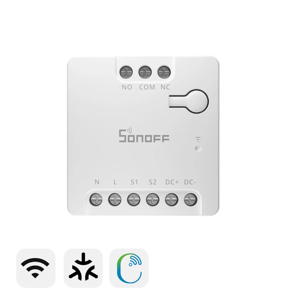 Actuador Matter WIFI P/ 01 Canal De Contacto Seco Mini - D - Sonoff