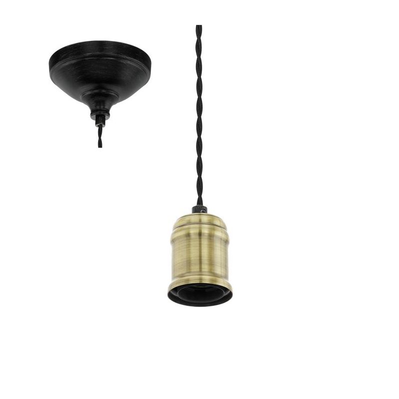 Colgante Yorth E27 De 1 Luz Dorado/negro Eglo (outlet)