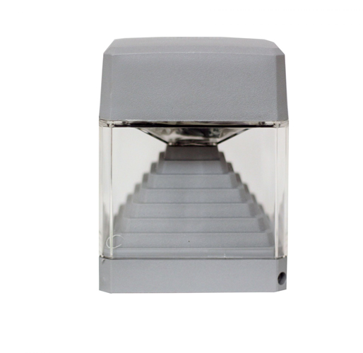 Aplique De Adosar Pared Ester GX53 De 1 Luz C/ Lamp LED 7W Calida Gris Fumagalli (outlet)