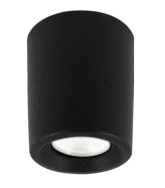 Artefacto De Adosar Techo Livia G9 C/lamp LED 1,7W Calida Negro Fumagalli