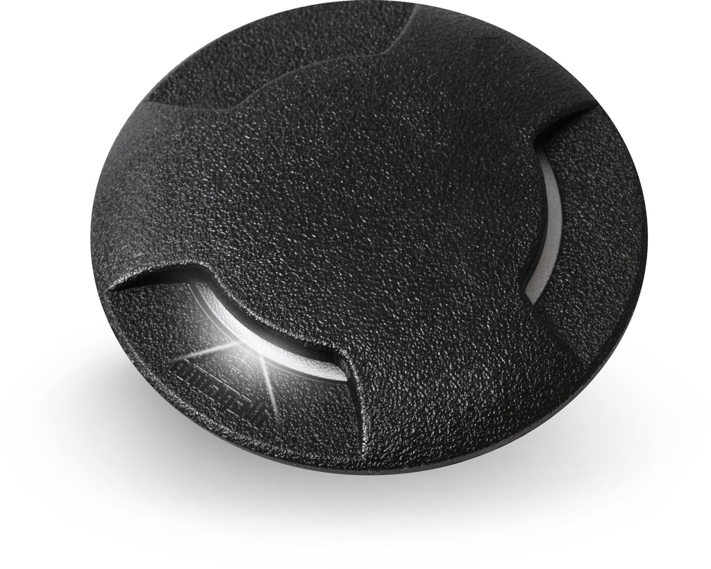 Artefacto Embutido De Piso Ceci GX53 Tapa 3 Luces C/ Lamp LED 10W Calida/neutra/fria Negro Fumagalli