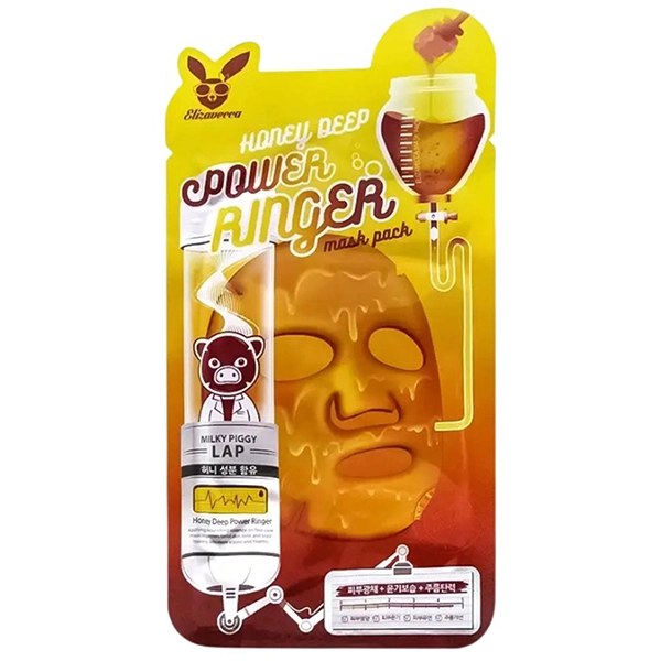 Mascarilla Facial Elizavecca Honey Deep Power Ringer Mask Honey - 1 Unidad