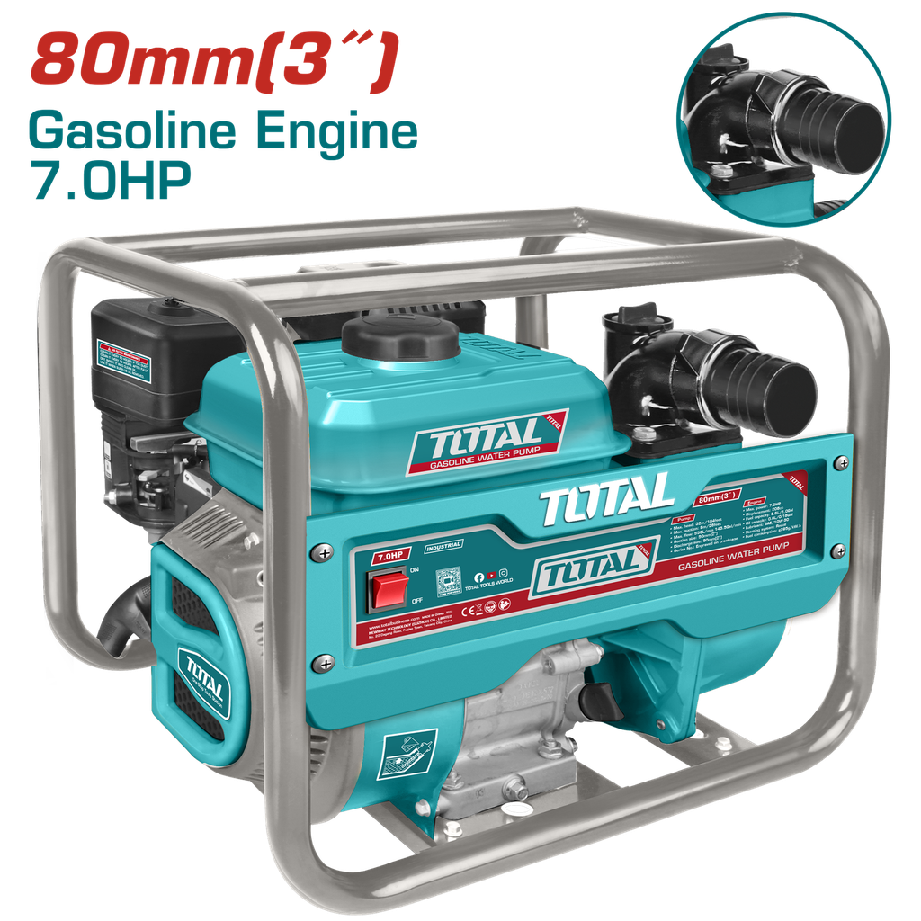 Bomba De Agua A Gasolina 7HP 32MTS 1000L/MIN (3pulg.) - Total
