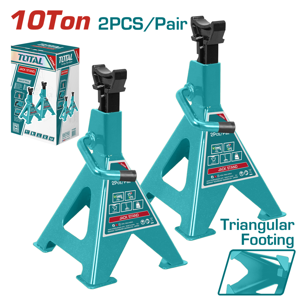 Caballete (tripode) Para Autos 10TON (2 Pzs) - Total