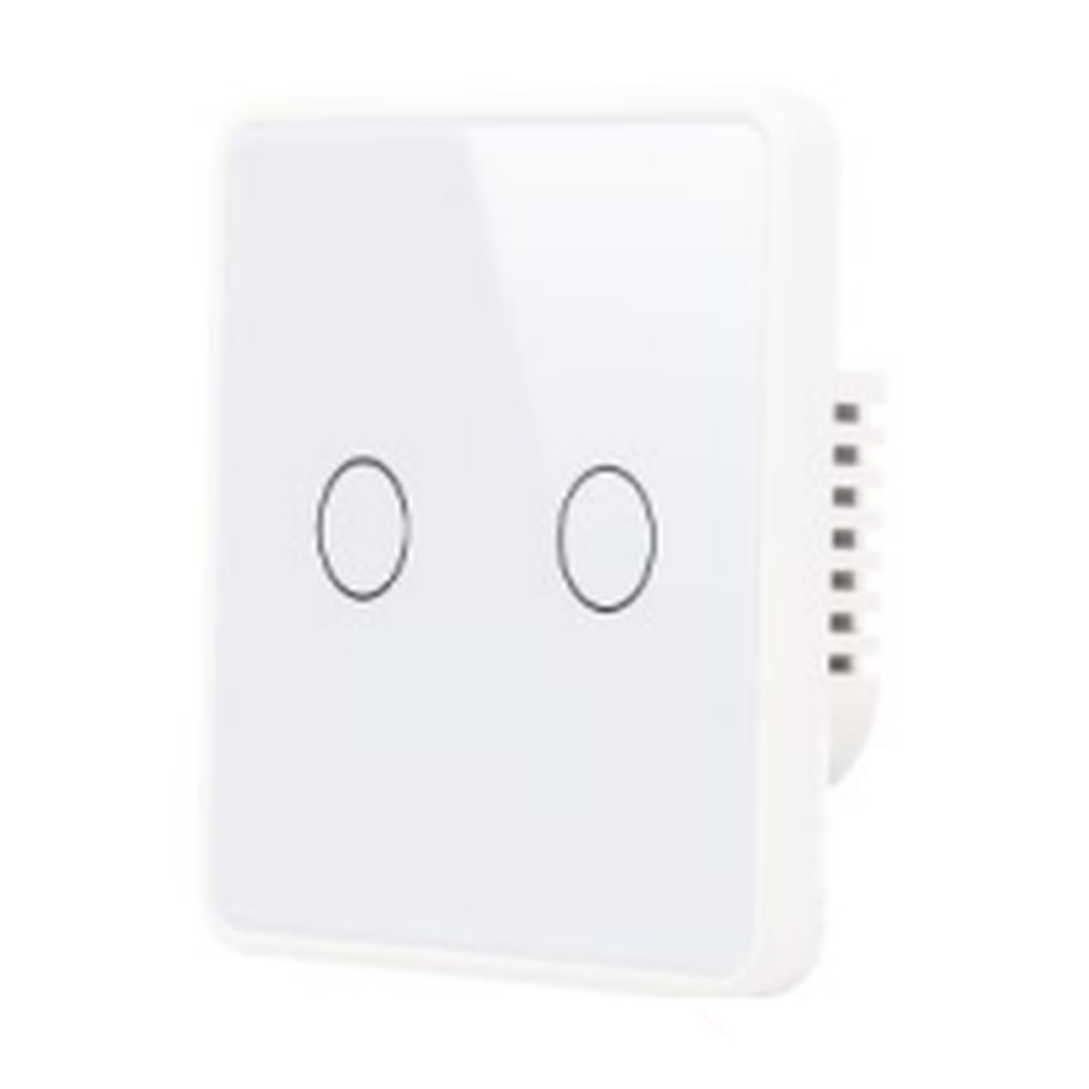 Interruptor Plano PC Blanco 2 Modulos EU - S-1211 - Similar