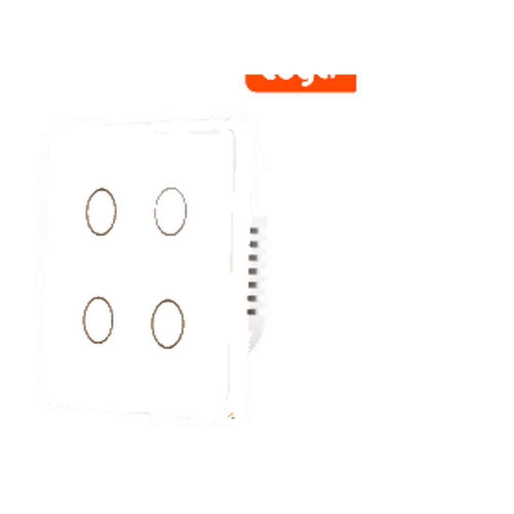 Interruptor Plano Metal Dorado 4 Modulos EU - S-2433 - Similar