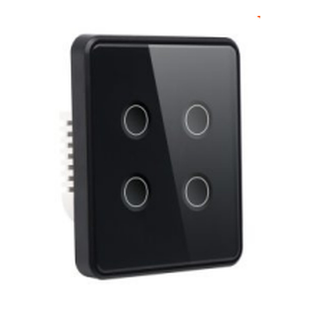 Interruptor Concavo Marco PC Negro 4 Modulos EU - S-3423 - Similar