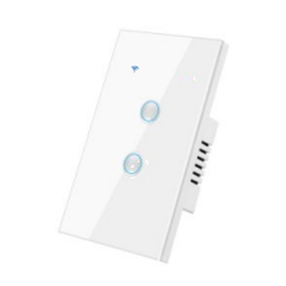 Interruptor Concavo S/Marco Blanco 2 Modulos US - S-3611 - Similar