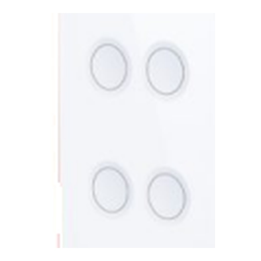 Interruptor Concavo Marco Metal Blanco 4 Modulos US - S-4813 - Similar