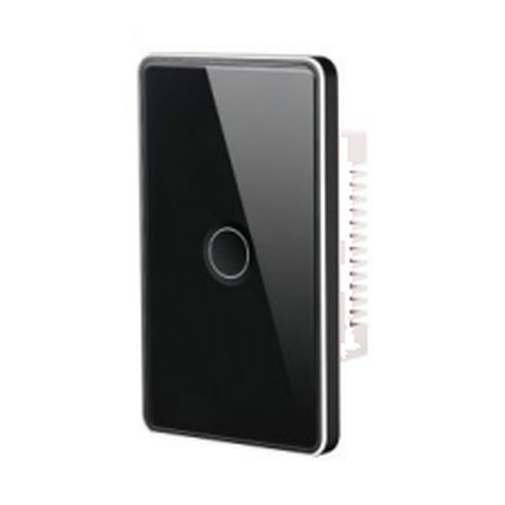 Interruptor Concavo Marco Metal Negro 1 Modulo US - S-4523 - Similar