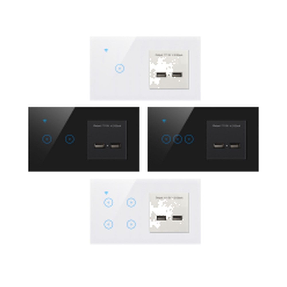 Tomacorriente USB c/Interruptor Luz - S-US08 - Similar