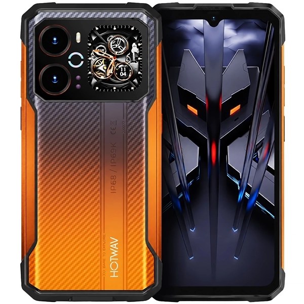 Celular Hotwav Cyber 18 NFC Dual SIM de 256GB 8GB RAM de 6.75" 48MP 16MP - Fiber Orange