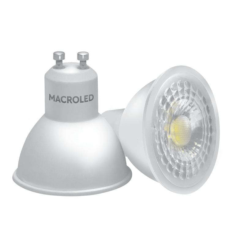 Lámpara LED Dicroica 7W 6000K Negro - Macroled