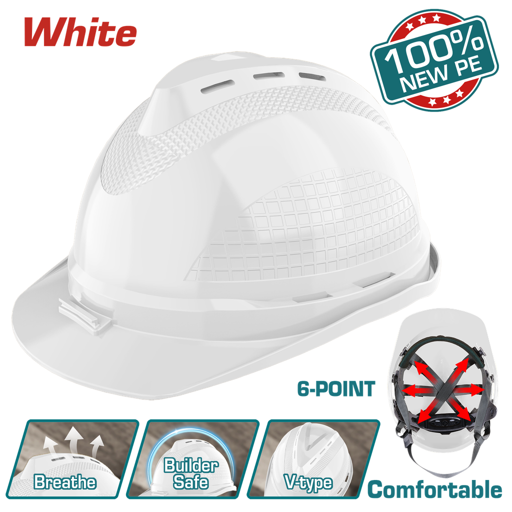 Casco De Seguridad (blanco) - Tsp8602 - Total
