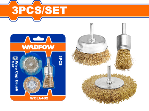 Cepillos De Alambre (vástago 1/4) (3 Pzs) - Wadfow