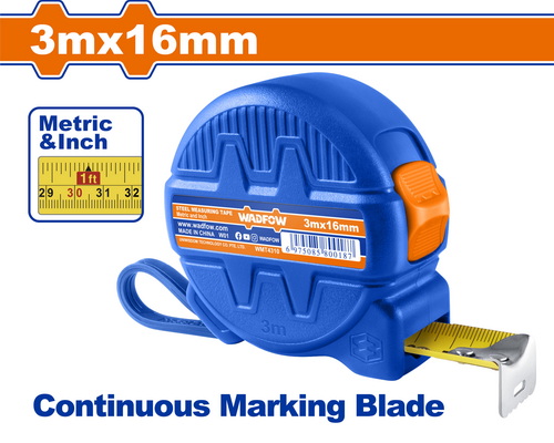 Cinta Métrica De Acero 3MX16MM - Wadfow