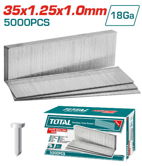 Clavijas Para Clavadora 35 Mm (5000 Pzs) - Total