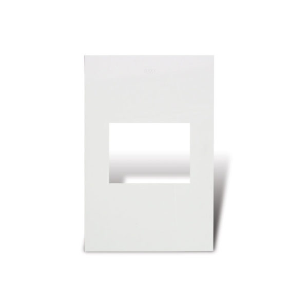 Conjunto De Placa Blanca De 2 Modulos Universal Con Soporte - Linea Siglo 21 - Cambre