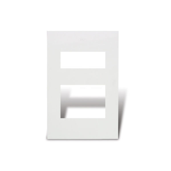 Conjunto De Placa Blanca De 1 Modulo Y 2 Modulos Universales Con Soporte - Linea Siglo 21 - Cambre