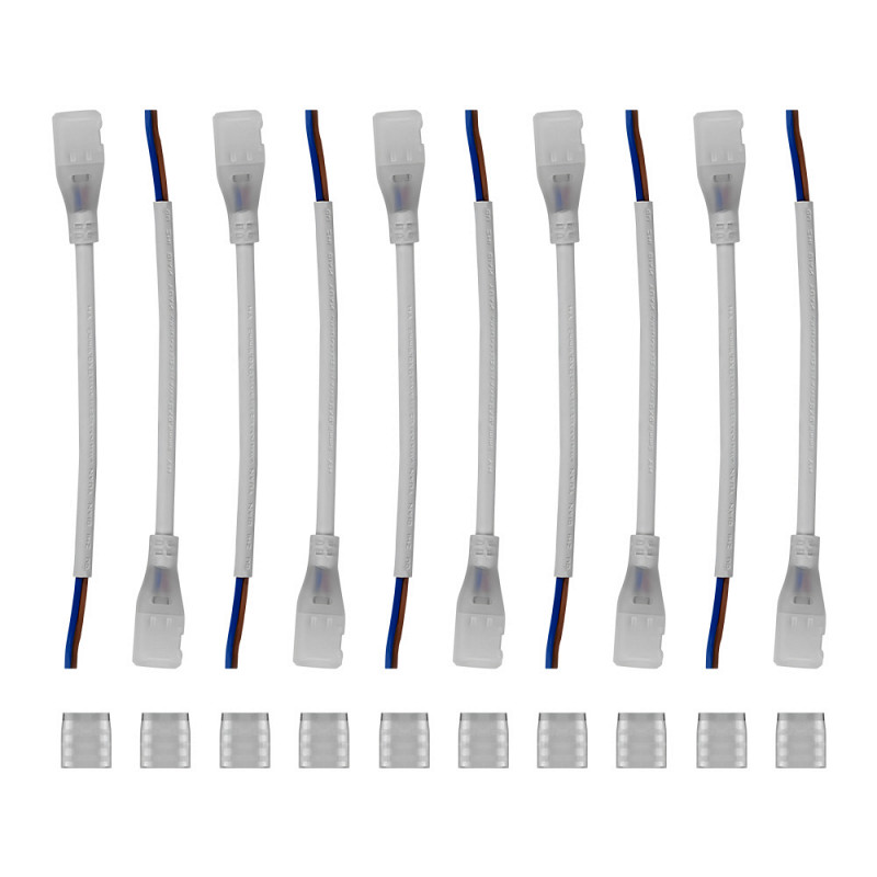 Kit De Instalacion 10 Conector + 10 Tapa Para Cinta LED 127/220V 40200350 - Blumenau