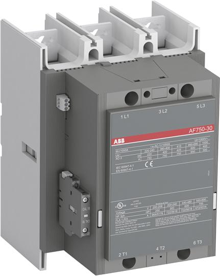 Contactor 3X750A 400KW 100 - 250VAC/DC Af750 - Abb