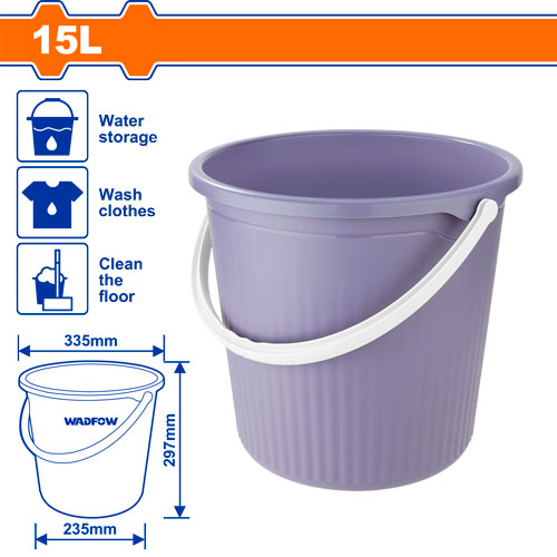 Cubo De Plástico (15l) - Wadfow
