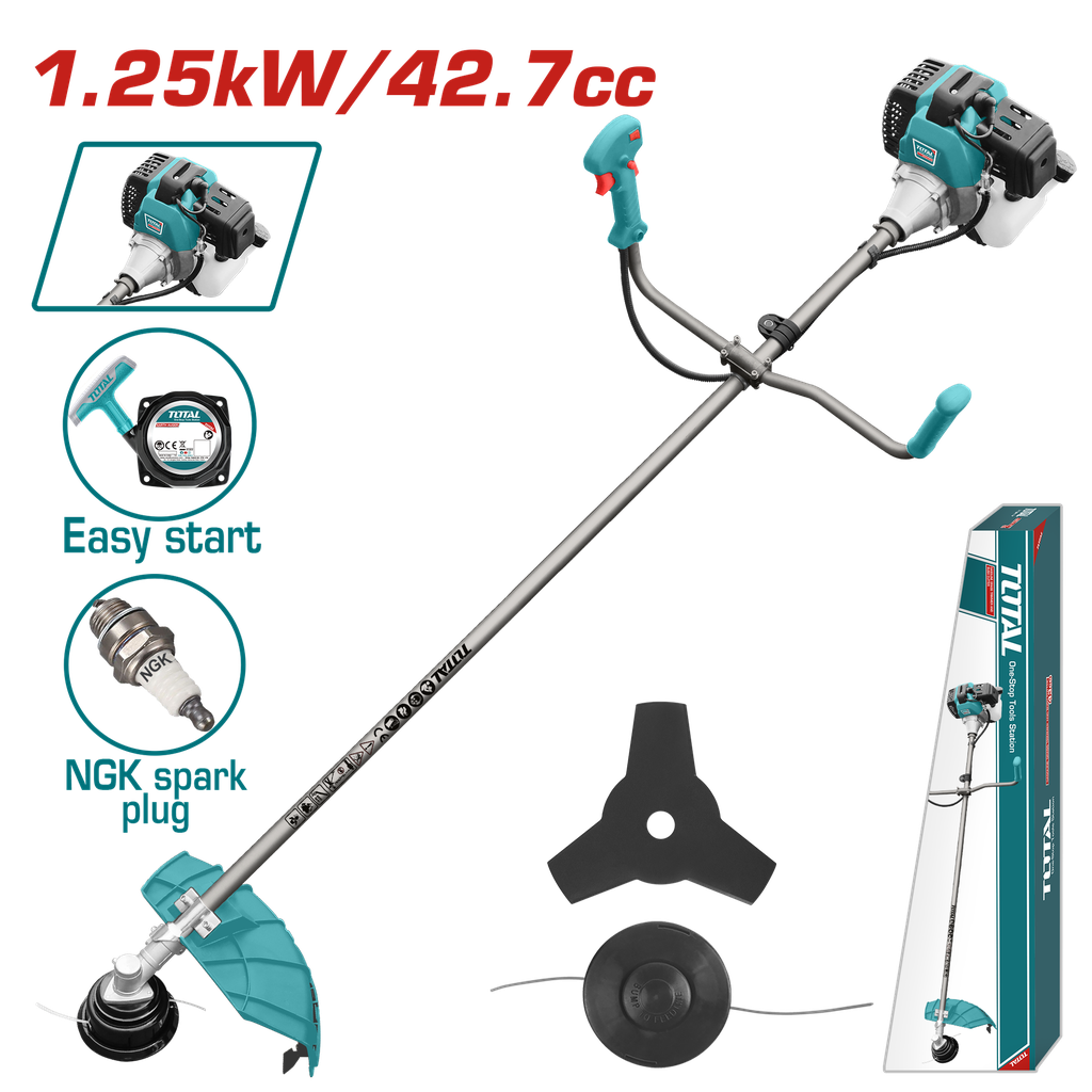 Desmalezadora A Gasolina 1.25KW 42.7CC - Tp5434411 - Total
