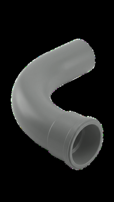 Curva 90° Conduit Elektron 40mm - Gris