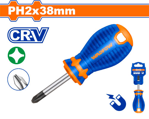 Destornillador Phillips Ph2 6.0X38MM - Crv - Wadfow