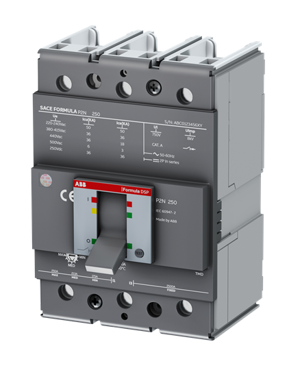Disy Caja Mold 3P 200A 25KA Regulable - P2c Formula Dsp - Abb