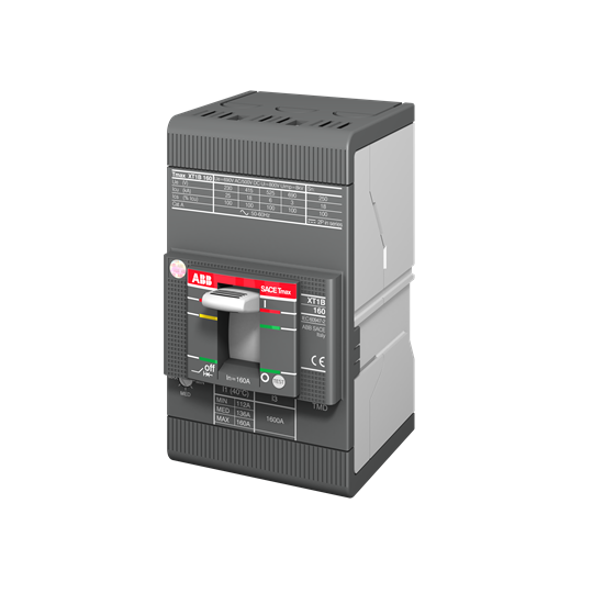 Disyuntor Caja Moldeada 3X160A 18KA Regulable Tmax Xt1 - Abb