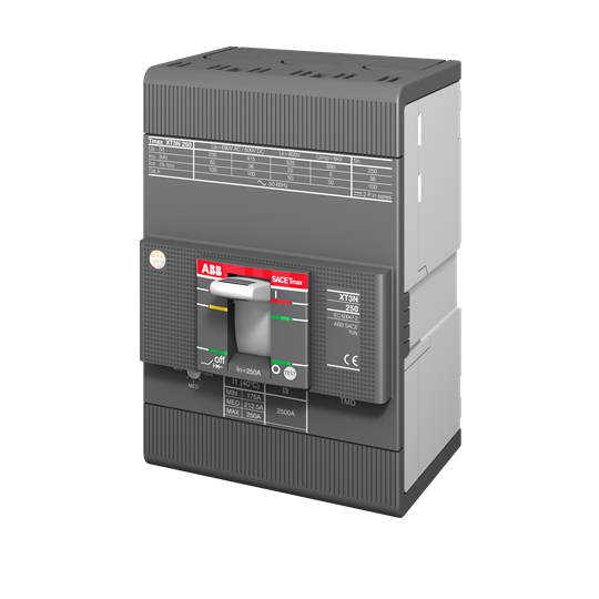 Disyuntor Caja Moldeada 3X250A 36KA Regulable Tmax Xt3 - Abb