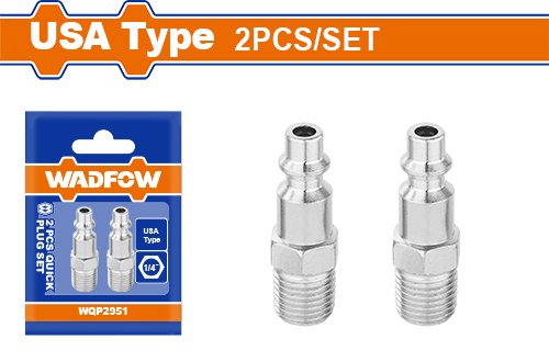 Enchufes Rápidos Macho 1/4 (2 Pzs) - Wadfow