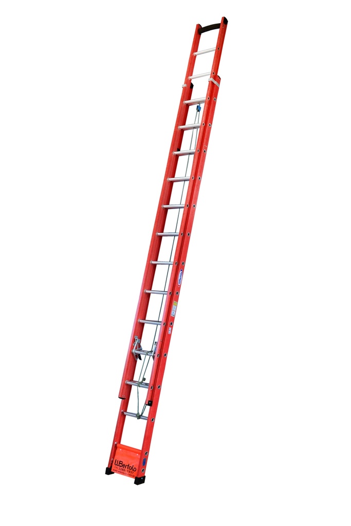 Escalera De Fibra De Vidrio - Profesional - Extensible - 23P - 4,20 X 7,20 M - Wbertolo