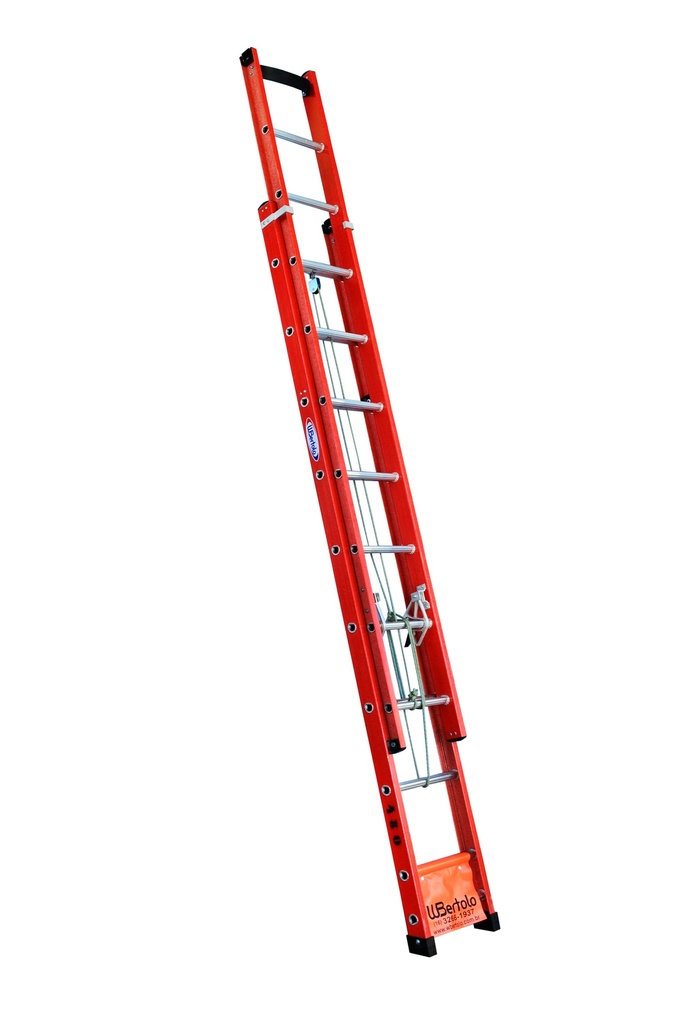 Escalera De Fibra De Vidrio - Profesional - Extensible - 15P - 3,00 X 4,80 M - Wbertolo
