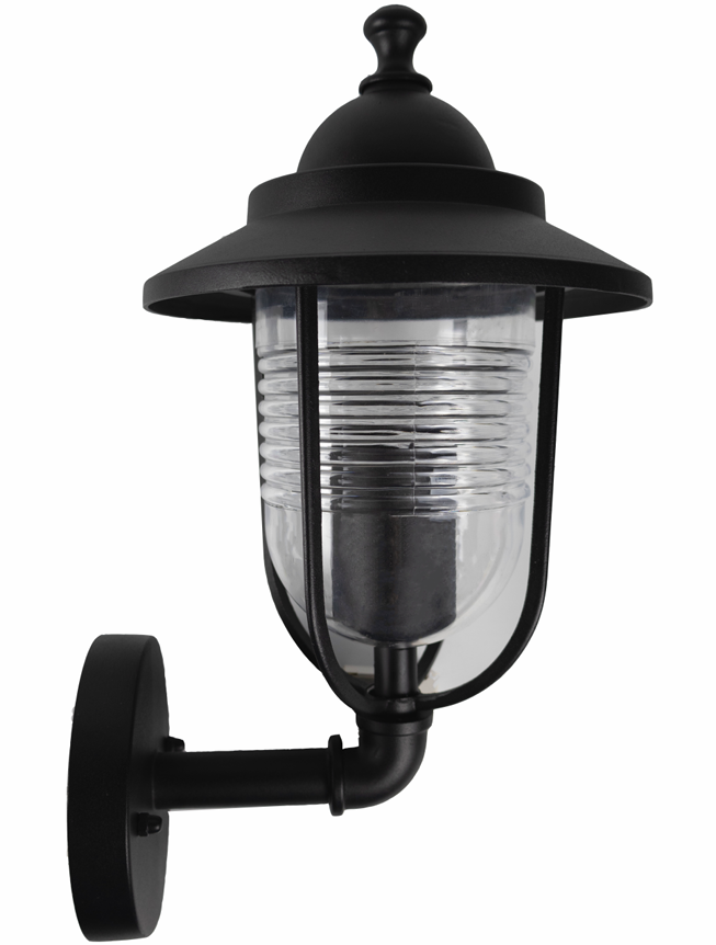 Farol Aplique De 1 Luz E27 Inferior Negro Verona Argo