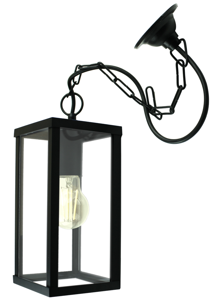 Farol Colgante De 1 Luz E27 Negro Colonial Argo