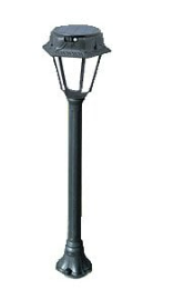 Farola 1L Solar H:960mm Luz Calida/neutra/fria Negro Mizar/rosetta - Fumagalli