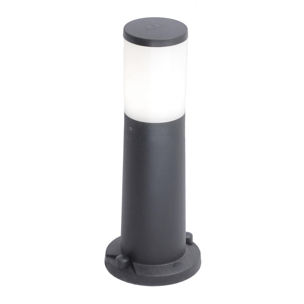 Farola Amelia H:400mm E27 De 1 Luz C/ Lamp LED 12W Calida Negro Fumagalli