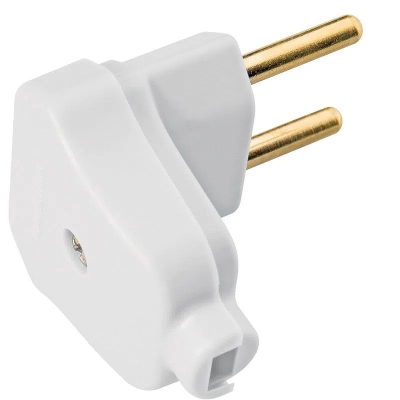Ficha Angular 10A Color Blanco - Tramontina