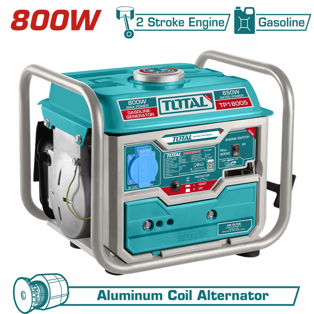 Generador A Gasolina 0.8KW - Tp18005 - Total