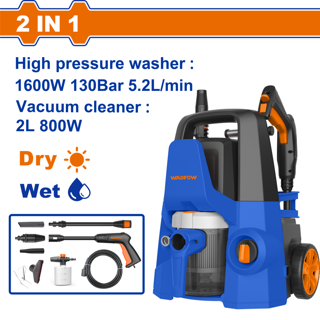 Hidrolavadora Y Aspiradora 800W - Whp4a16 - Wadfow