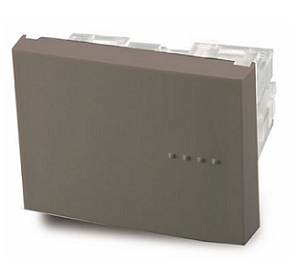Interruptor Paralelo Gris 16A Tecla Doble - Linea Bauhaus - Cambre